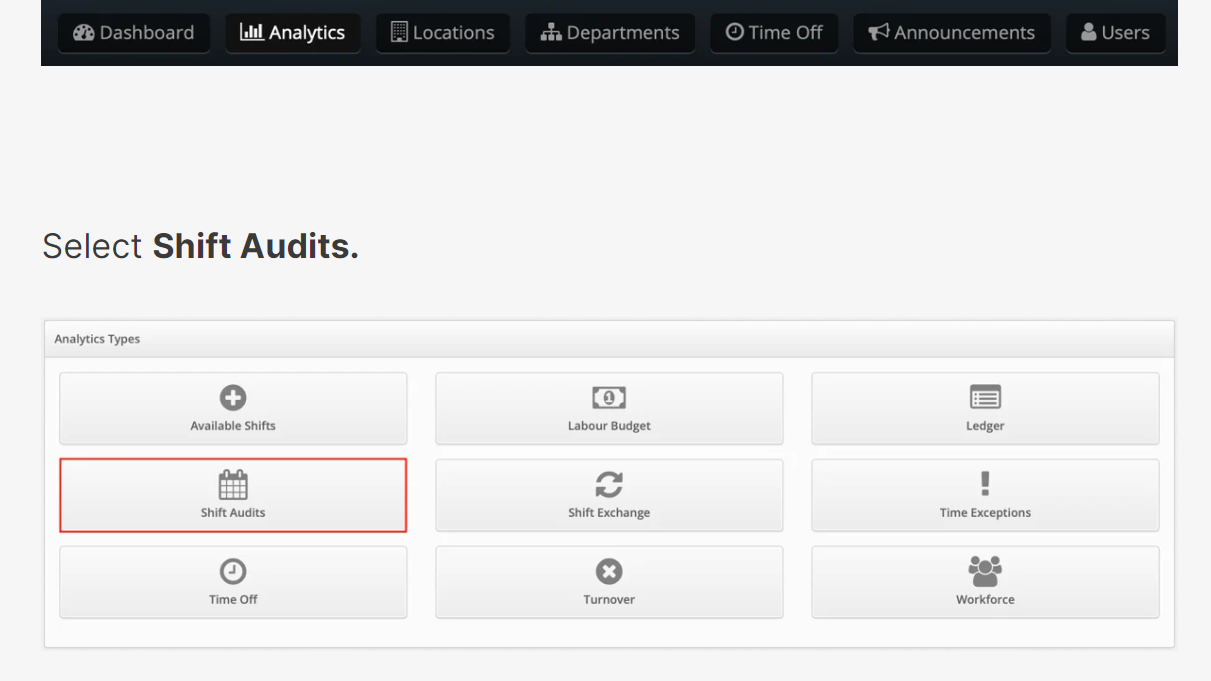 Run analytic reports for each location