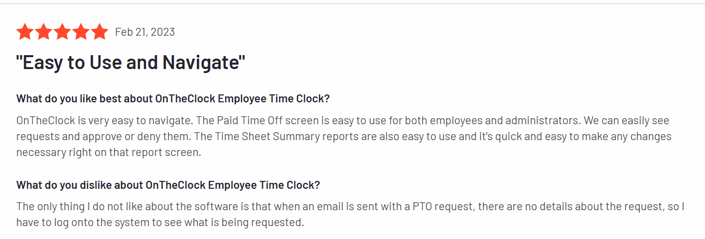 Customer Review