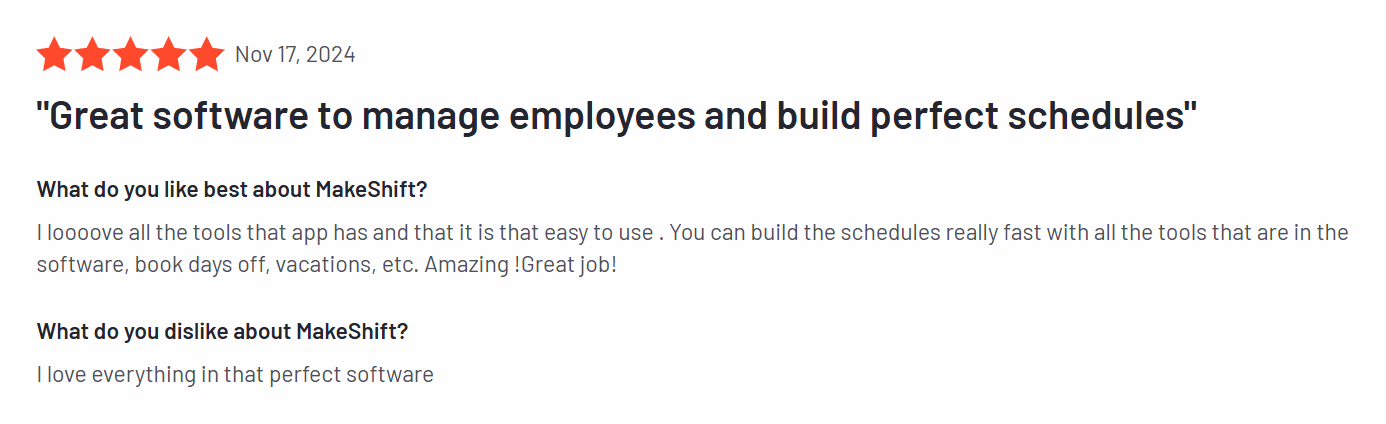 Customer Review