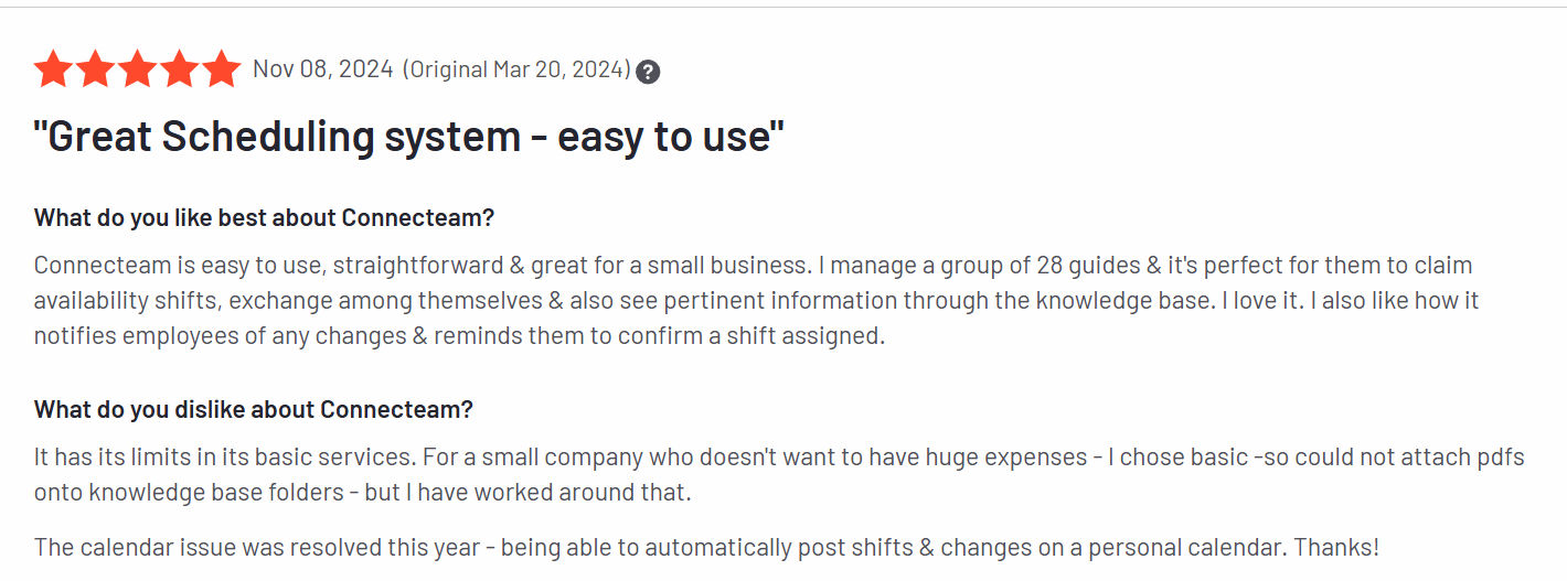 Customer Review
