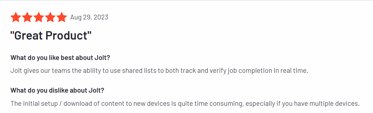Customer Review