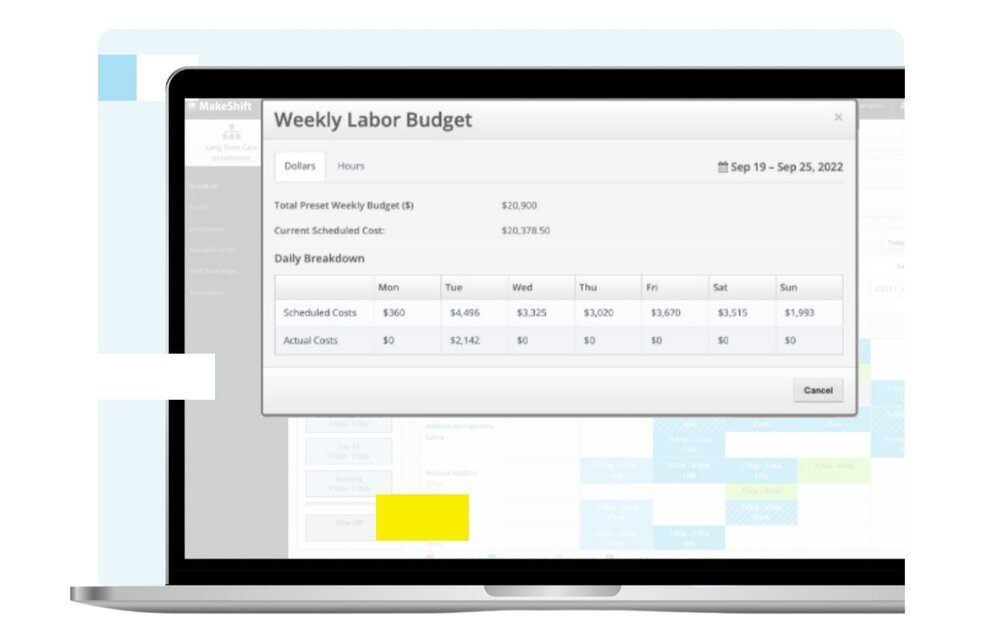 Manage labor budgets