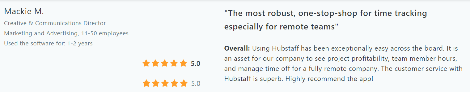 Hubstaff review