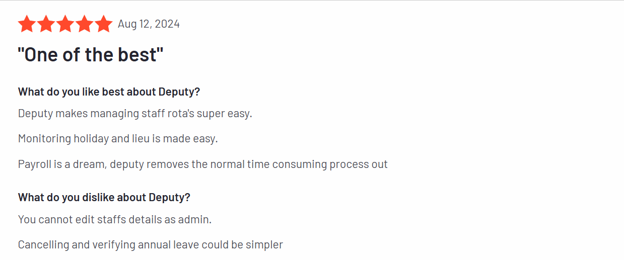 Customer Review